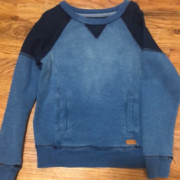 7 for all mankind boys denim look sweater size small (8) - Picture 1 of 3